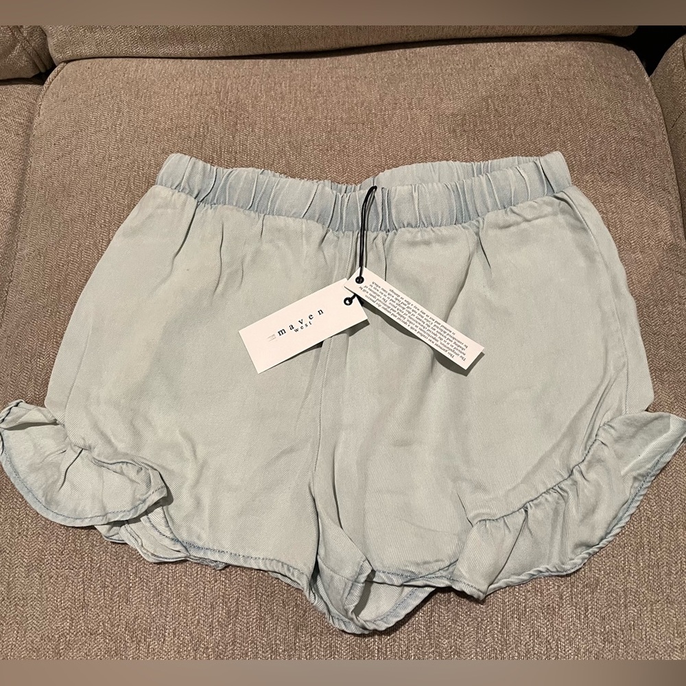 MAVEN WEST denim shorts NWT